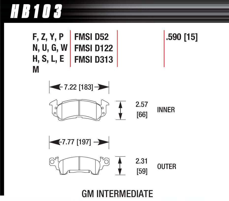 Performance Street Brake Pads (4)