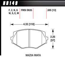 Load image into Gallery viewer, Street Brake Pads Front Miata HP Plus