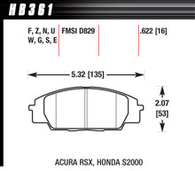 Load image into Gallery viewer, Street Brake Pads Front RSX / S2000 HP Plus