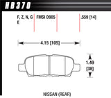 Brake Pad HP Plus Nissan Rear