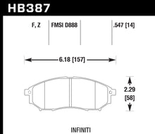 Load image into Gallery viewer, Street Brake Pads Front Infiniti HPS