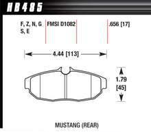 Load image into Gallery viewer, Brake Pad Set 05 Mustang Rear DTC70