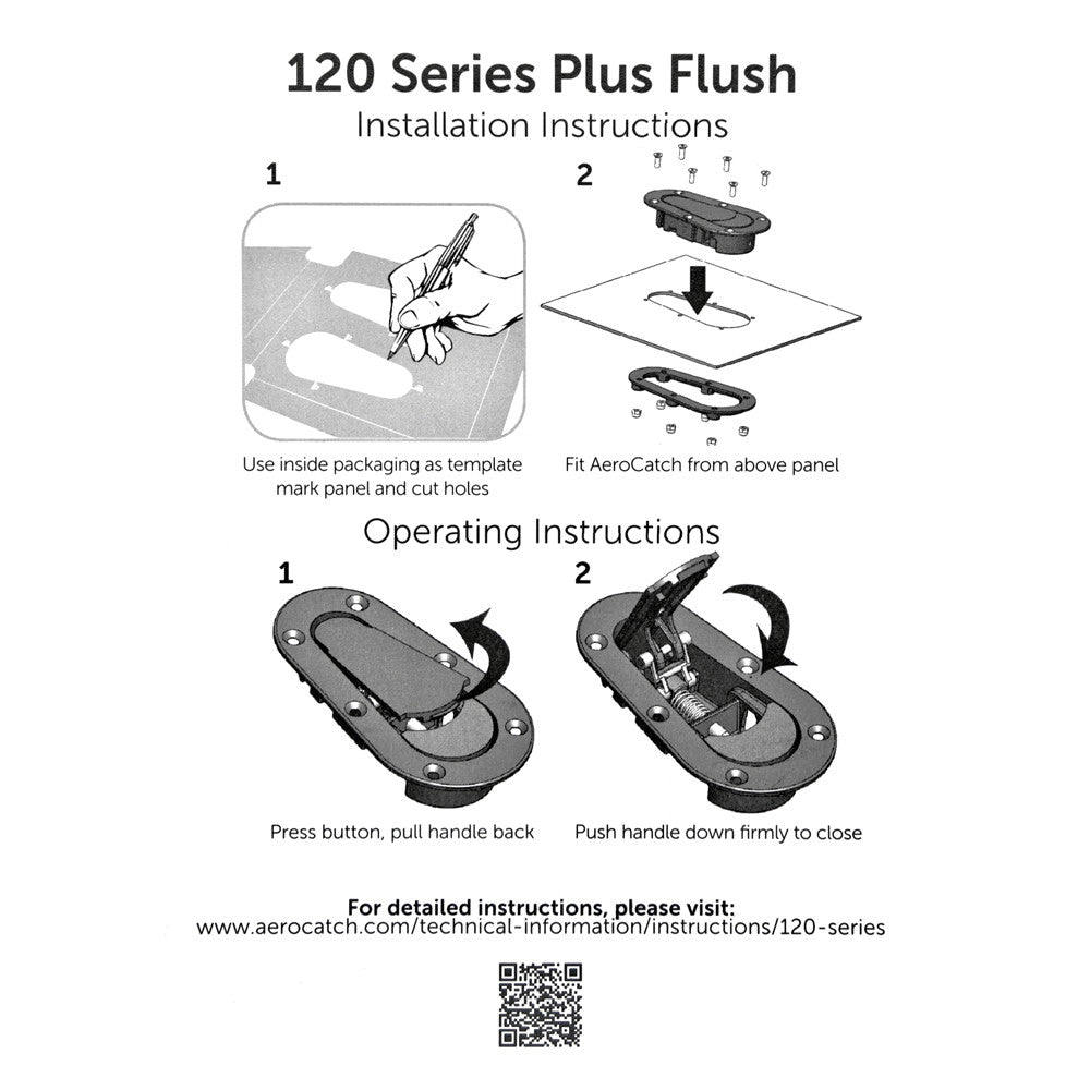 Aerocatch Flush Hood Latch and Pin Kit