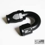 Swivel Hose End (Braided PTFE) - 180 Degree AN - 04 AN