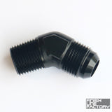 AN to NPT Adapter - 45 Degree - 06 AN - 1/8