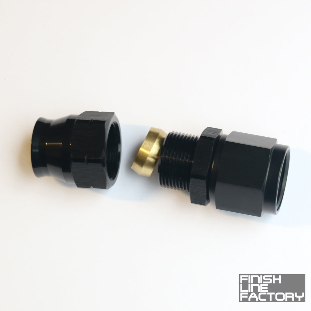 FLF Tube to Female AN Adapter - 5/8 Tube - 10 AN