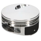 Piston Set, 2618, Flat Top, 4.610 Bore, 1.395 CD, 0.990 Pin, Set of 8.