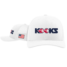 Load image into Gallery viewer, Kooks White 4th of July Limited Hat Rendering.png