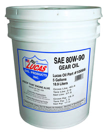 SAE 80W-90 Heavy Duty Gear Oil