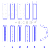 MAIN BEARING SET For FORD V8, 4.6L DOHC/SOHC 24V; alecular (racing line)