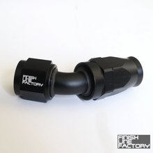Load image into Gallery viewer, Swivel Hose End (Braided PTFE) - 45 Degree AN - 06 AN