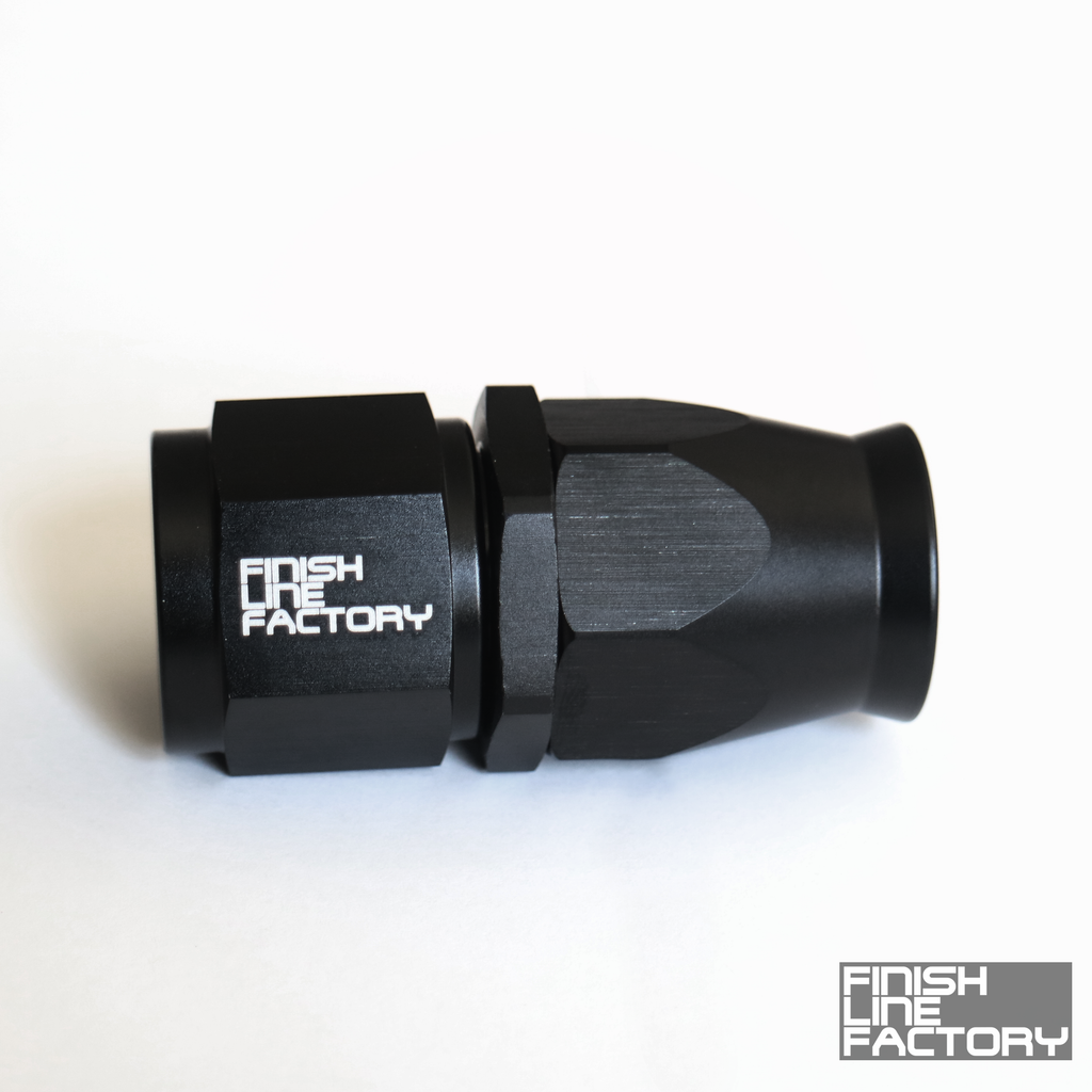 FLF Swivel Hose End (Braided PTFE) - Straight AN - 12 AN