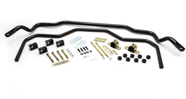 Front and rear sway bar kit for 64-72 GM A-bodies. Includes hardware.