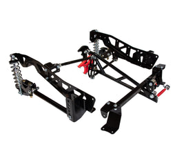 Long wheelbase, double adjustable shocks, 170 lb. springs