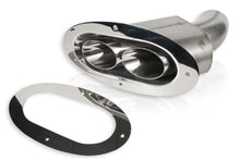 Load image into Gallery viewer, Through body Exhaust Tip Angled-Oval 3in Inlet
