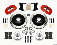 Load image into Gallery viewer, Front Disc Brake Kit Red 67-72 Camaro Nova 12.88