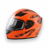 Helmet FS-8 Full Face Orange/Black Large