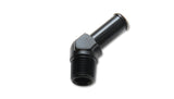 Male NPT to Hose Barb Adapter, 45 Degree; NPT Size: 1/2