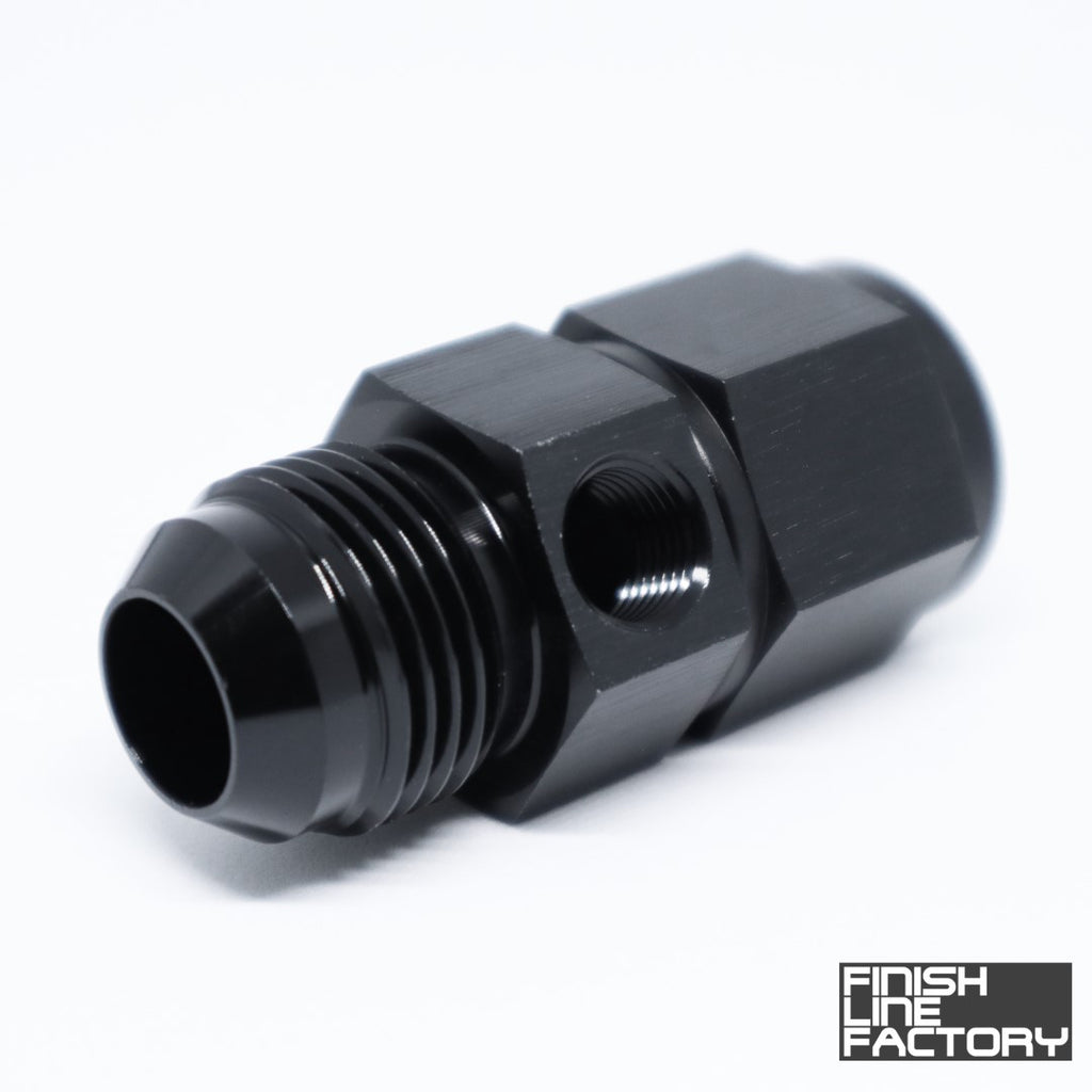 FLF AN Female to AN Male with 1/8" NPT Port Adapter - 16 AN