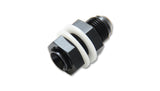 Fuel Cell Bulkhead Adapter Fitting; Size: -8AN (With 2 PTFE Crush Washers & Nut)