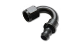 Push-On 150 Degree Hose End Elbow Fitting: Size: -6AN