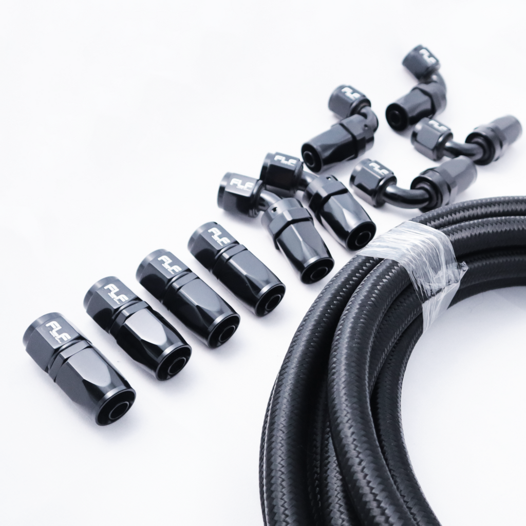 FLF Braided Rubber Fuel System Kit - 10 AN