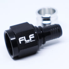 Load image into Gallery viewer, FLF Crimp-On Swivel Hose End (Braided PTFE) - Straight AN - 8 AN