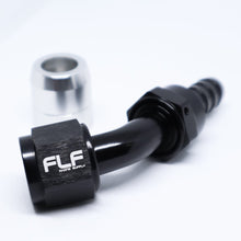 Load image into Gallery viewer, FLF Crimp-On Swivel Hose End - 45 Degree AN - 8 AN