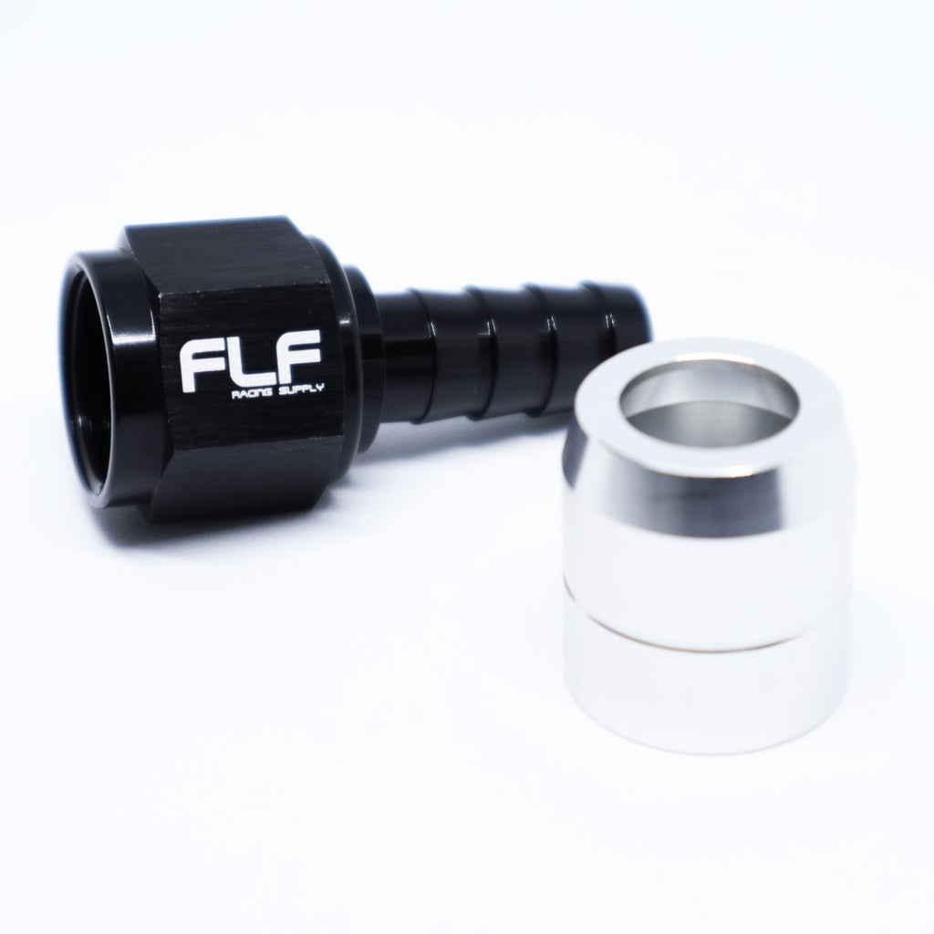 Crimp-On Swivel Hose End - Straight AN - 16 AN